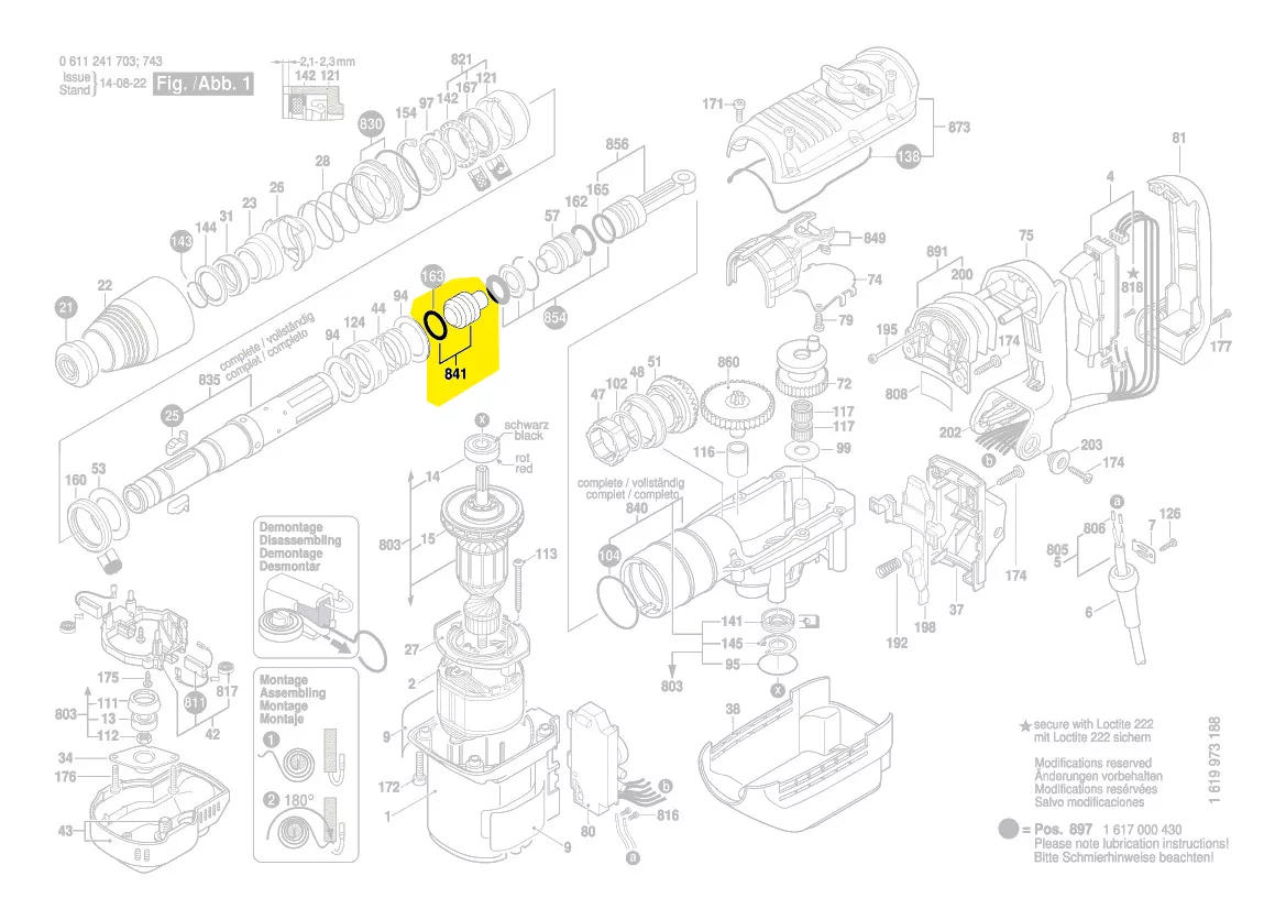 Percuteur réf. 1 617 000 460 BOSCH
